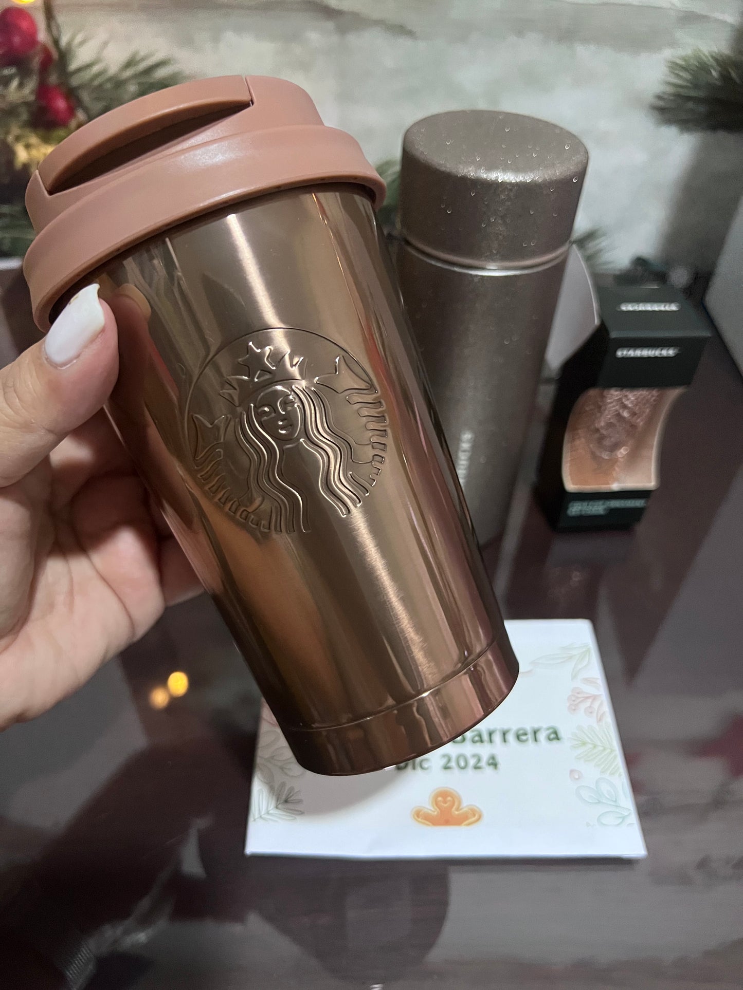 Japón vaso de acero inoxidable TOGO dorado 355 ml