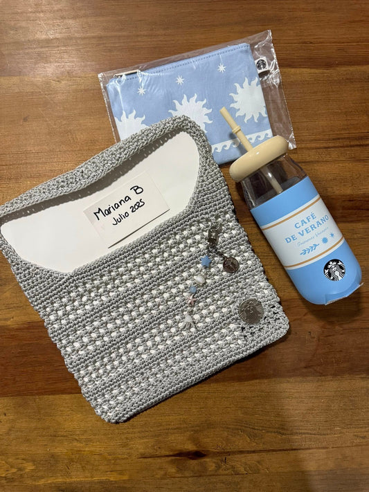 2025 Starbucks Korea Bolsa Tejida Café De Verano