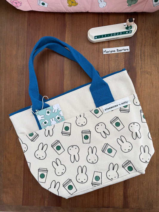 2025 Starbucks Taiwán + Miffy Bolsa Canvas