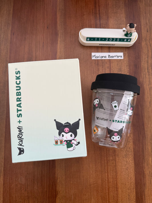 2025 Starbucks Hong Kong Kuromi Vidrio doble pared