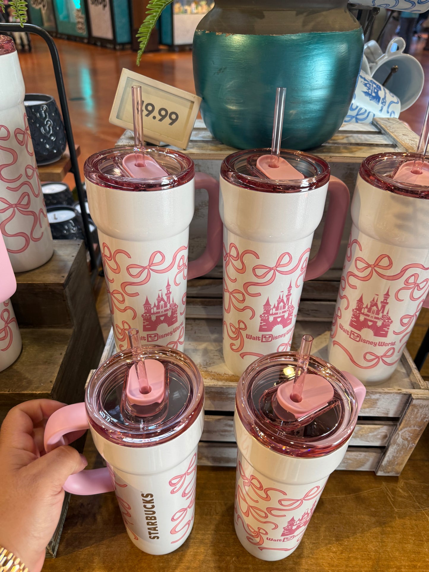 DISNEY X STARBUCKS WDW MOÑO ROSA CENICIENTA