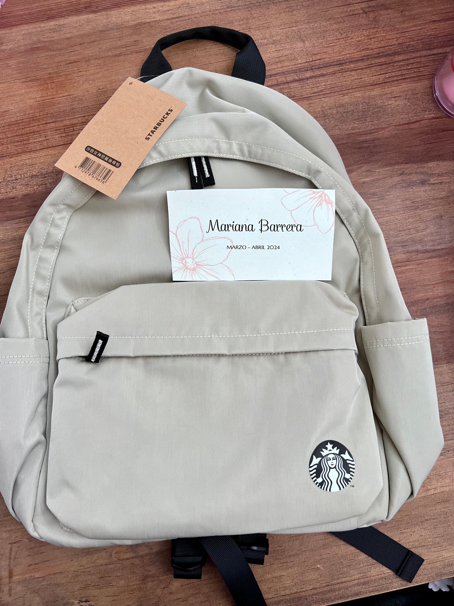 Backpack Starbucks Taiwan Sakura 2024