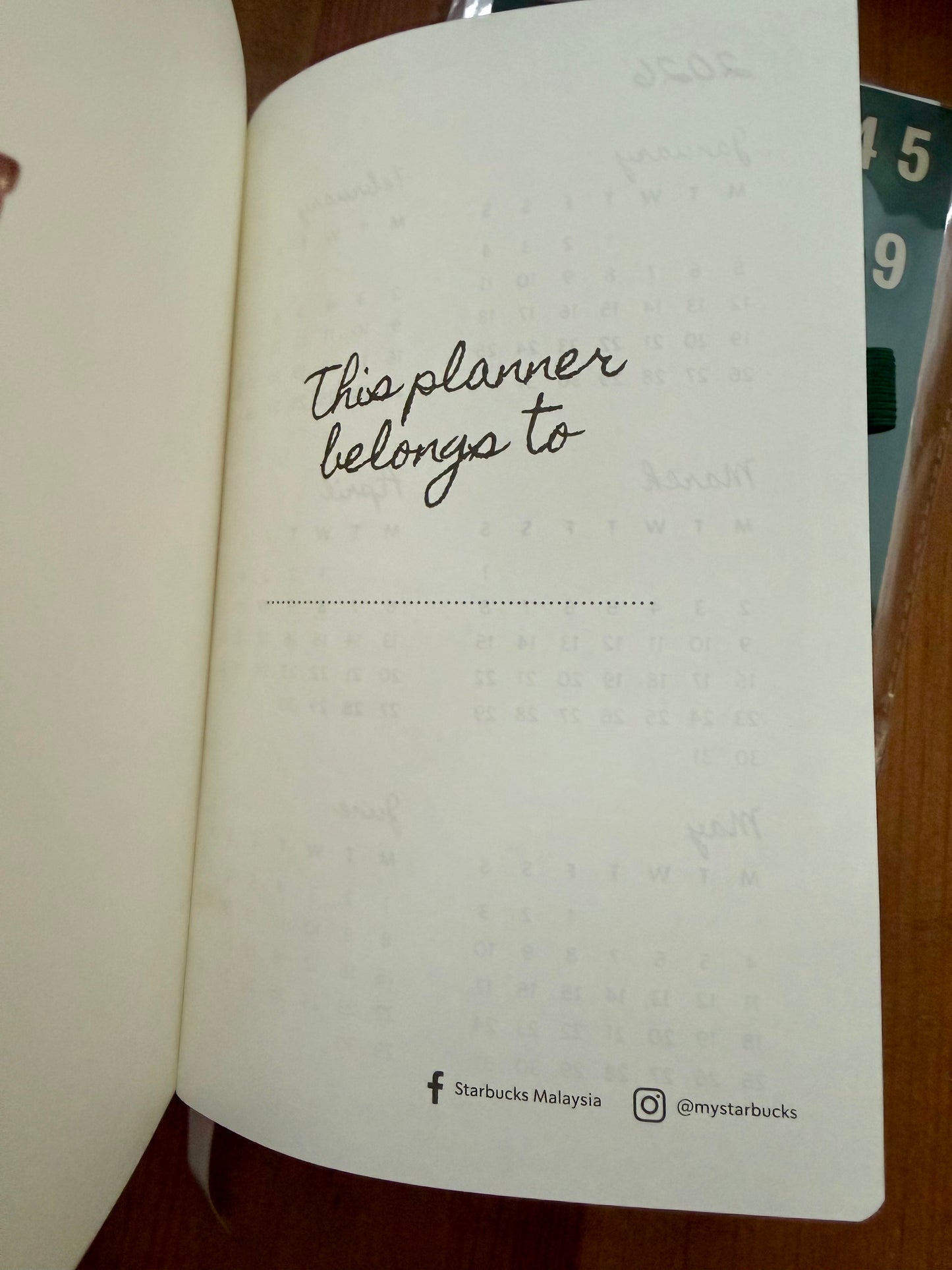 STARBUCKS MALASIA PLANNER 2026