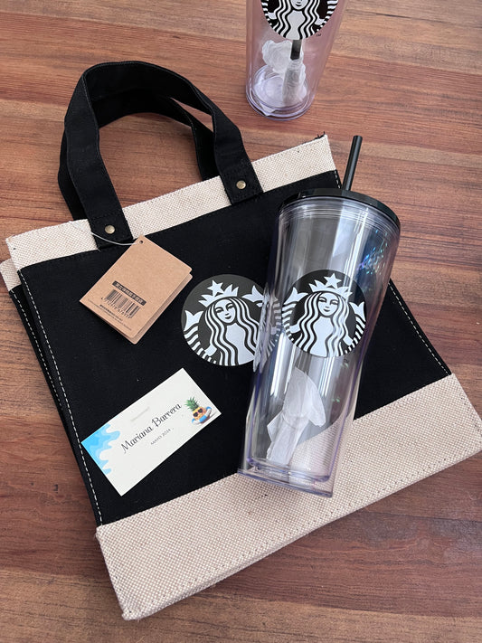 Starbucks Taiwan Bolsa Negra Summer 2024