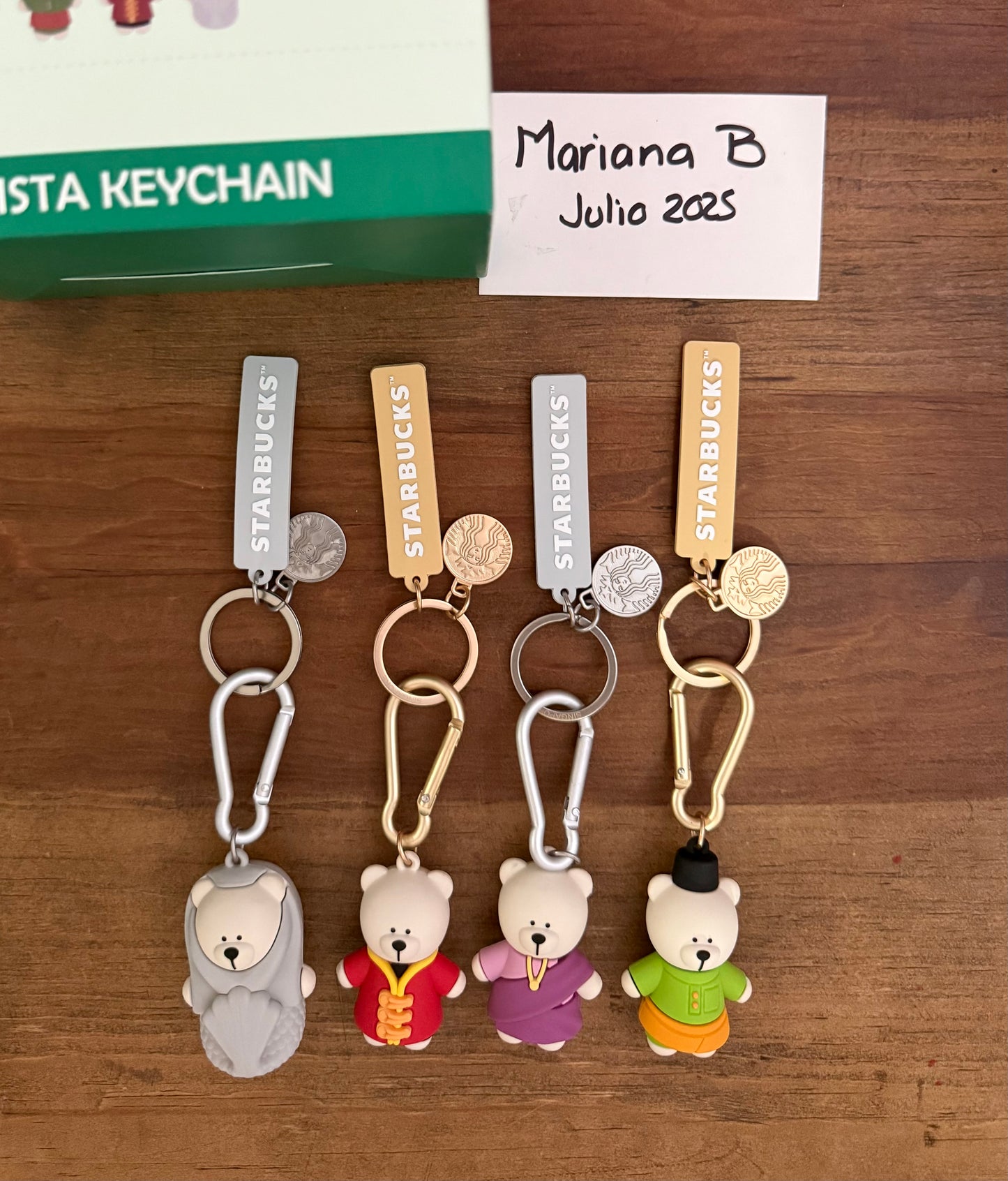 2025 Starbucks Singapur Set llaveros