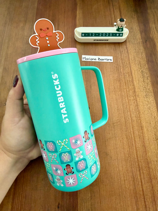 2025 STARBUCKS TAILANDIA HOLIDAY GINGERBREAD TANK MUG