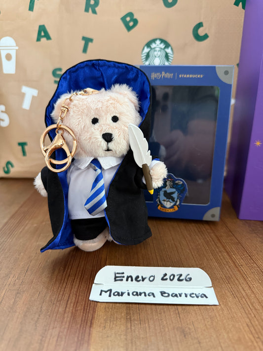 2025 STARBUCKS CHINA BEARISTA KEYCHAIN RAVENCLAW