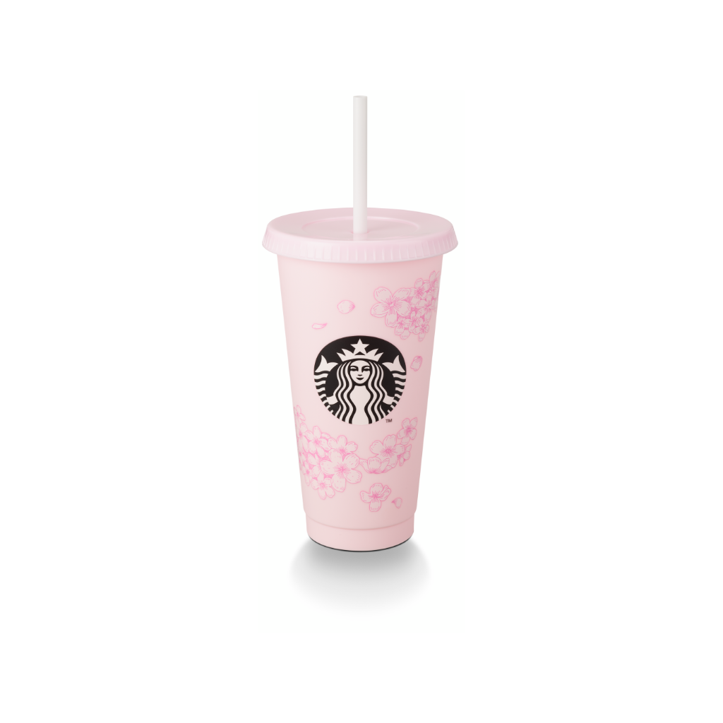 Starbucks Malasia Cherry Blossom Petals Reusable Cup 24OZ