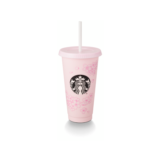 Starbucks Malasia Cherry Blossom Petals Reusable Cup 24OZ