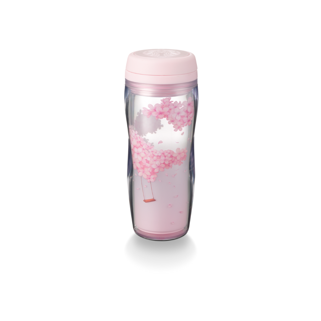 Starbucks Malasia Cherry Blossom Secret Garden Swing Tumbler 12OZ