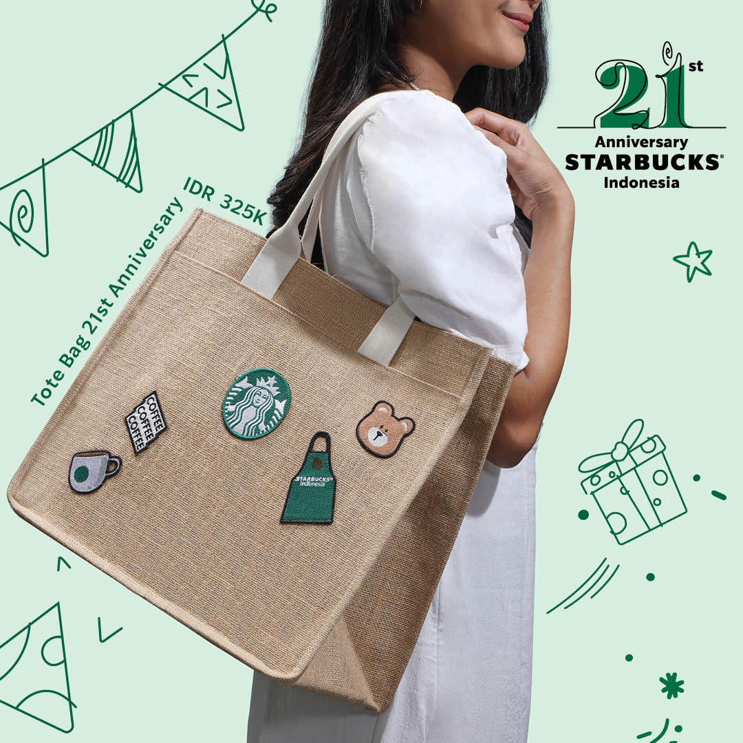 Starbucks Indonesia Tote Bag Aniversario 21